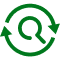 Missed call outline icon