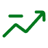 Missed call outline icon
